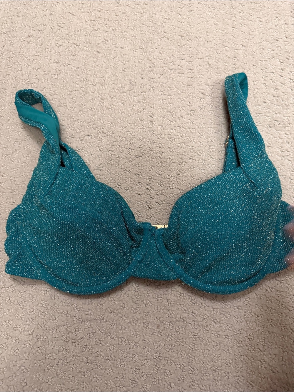 Vetchy Laguna Teal Shimmer bikini top